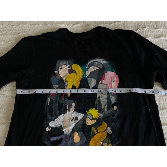 Shonen Jump Naruto Shippuden T-Shirt Mens Size M Front Graphics 100% Cotton - Picture 5 of 6